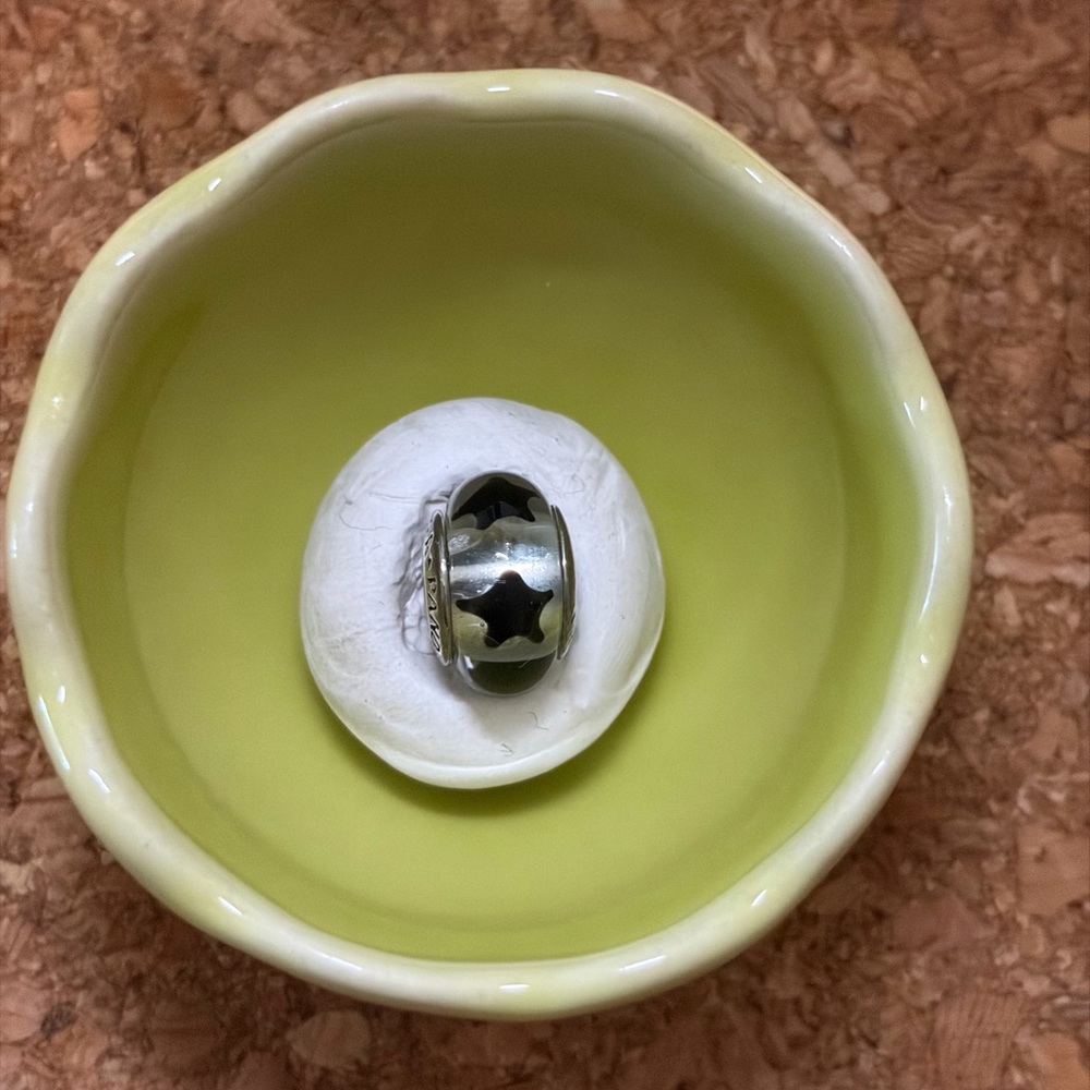 Pandora Silver/Glass Bracelet Charm - Star